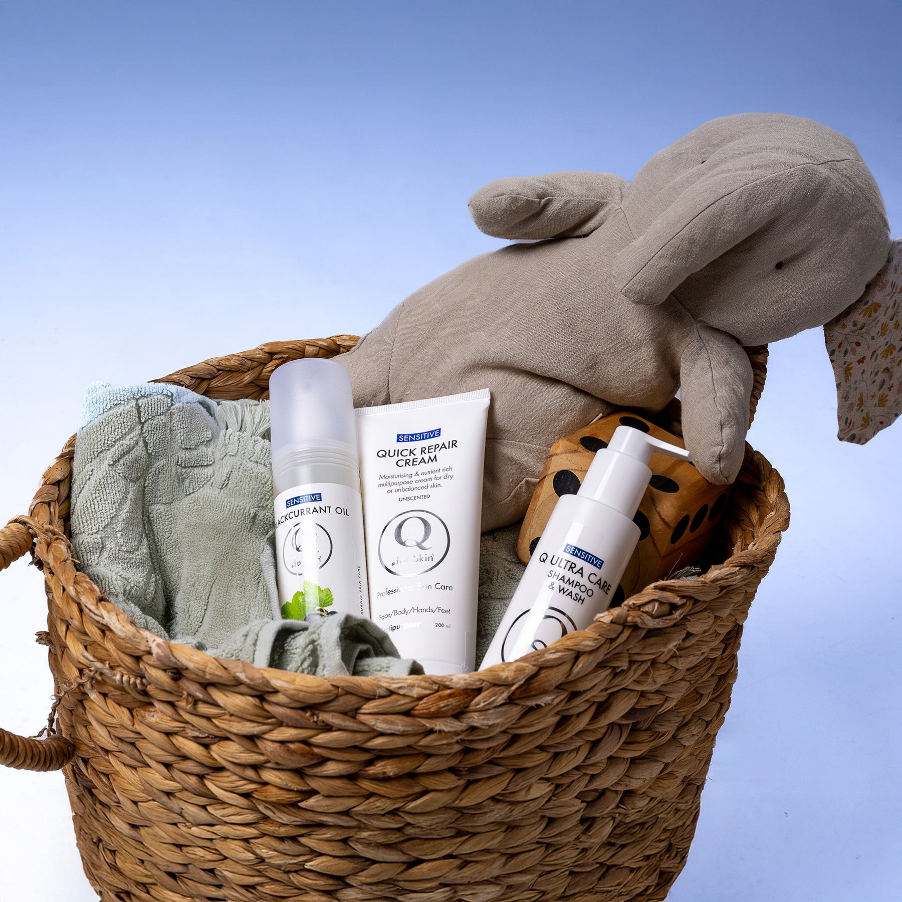 Supertrio torr, känslig hud